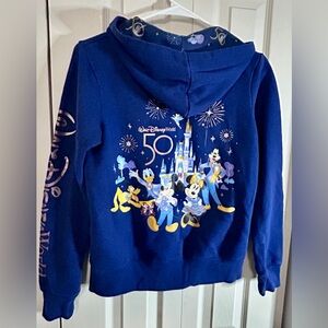 Walt Disney World 50th Anniversary Mickey & Friends Zip Hoodie